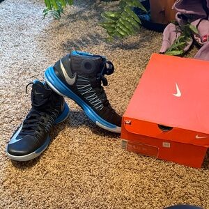 Nike Hyperdunk 2012+ Sport Pack basketball shoes Black Blue Glow